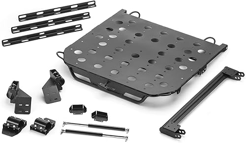 SuperATV Estante de carga para Polaris 2020+ RZR PRO XP de 4 asientos. Se puede utilizar como un portaneumáticos de repuesto, se adapta a un