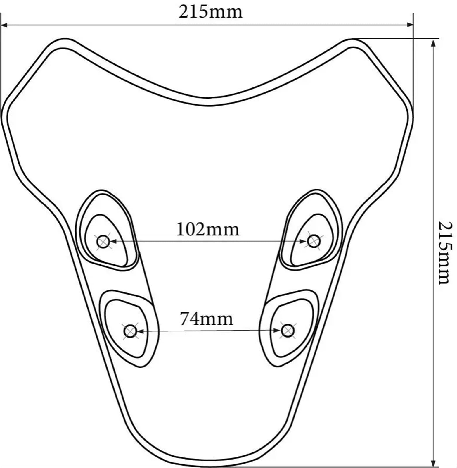 Spoiler motociclo Adatto per YAMAHA MT-07 MT 07 MT07 2021-2024 Accessori per moto Estensione parabrezza Spoiler Vento
