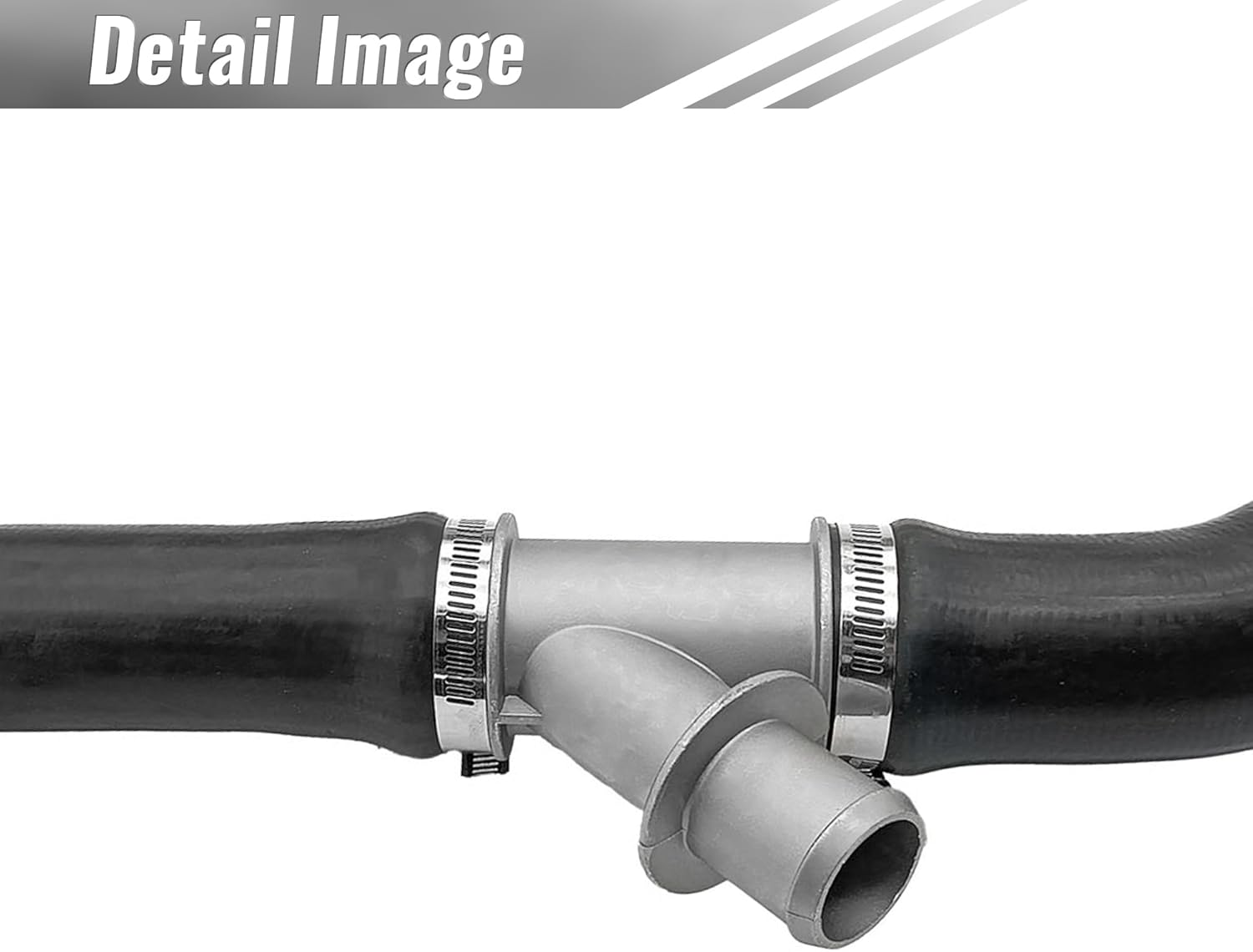 Radiator Coolant Hose Upper Radiator Inlet Pipe Aluminum Y Hose 626-323 Compatible with Ram 2500 3500 4500 5500 2013-2014 For Ram 4000 2013 For Dodge For Ram 4000 (6.7L L6)