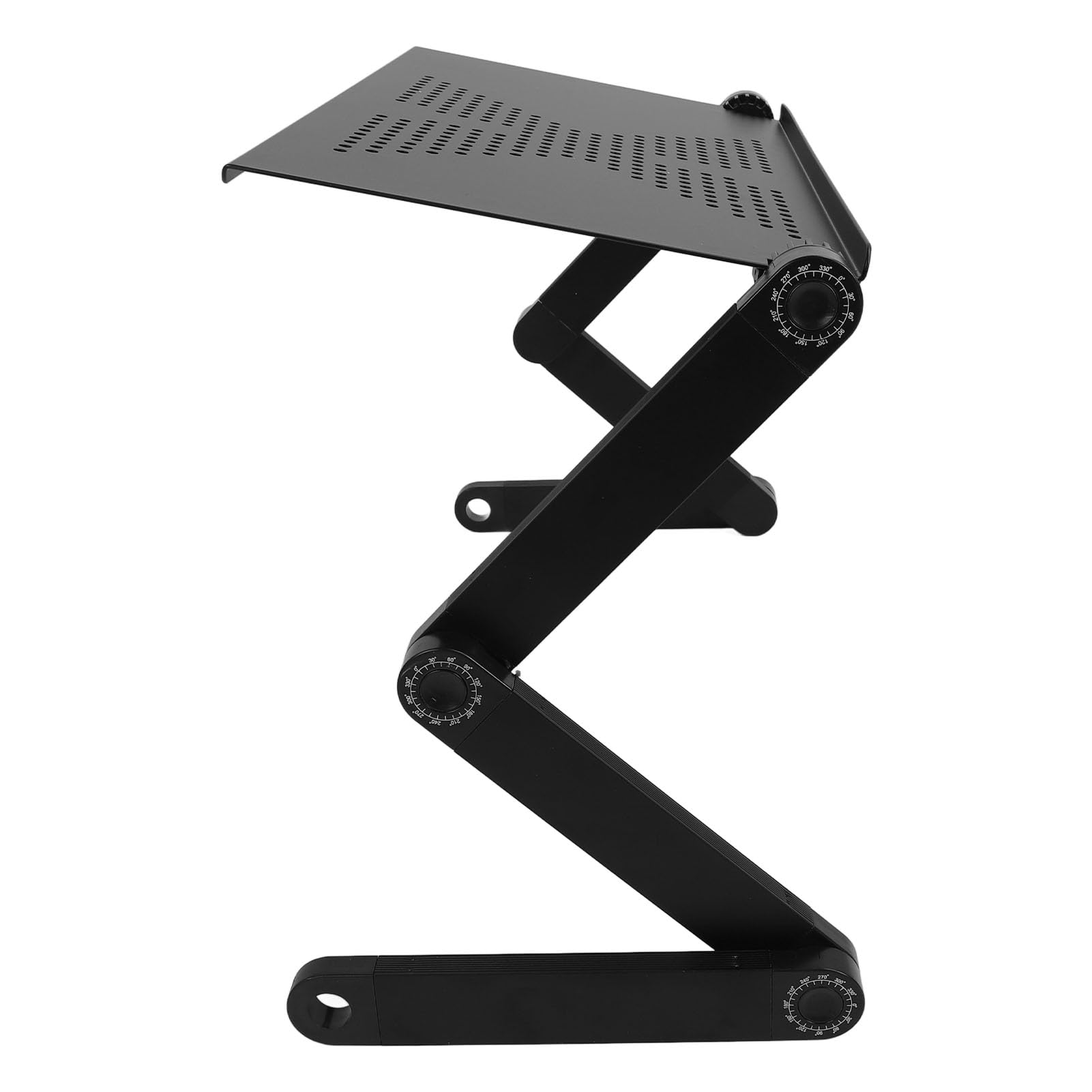 Regulowana Podstawka Pod Laptopa ze Stopu aluminium. Efektywna Wentylacja w Biurze domowym. Przestrzeń Robocza 480 X 260 Mm (Czarny)