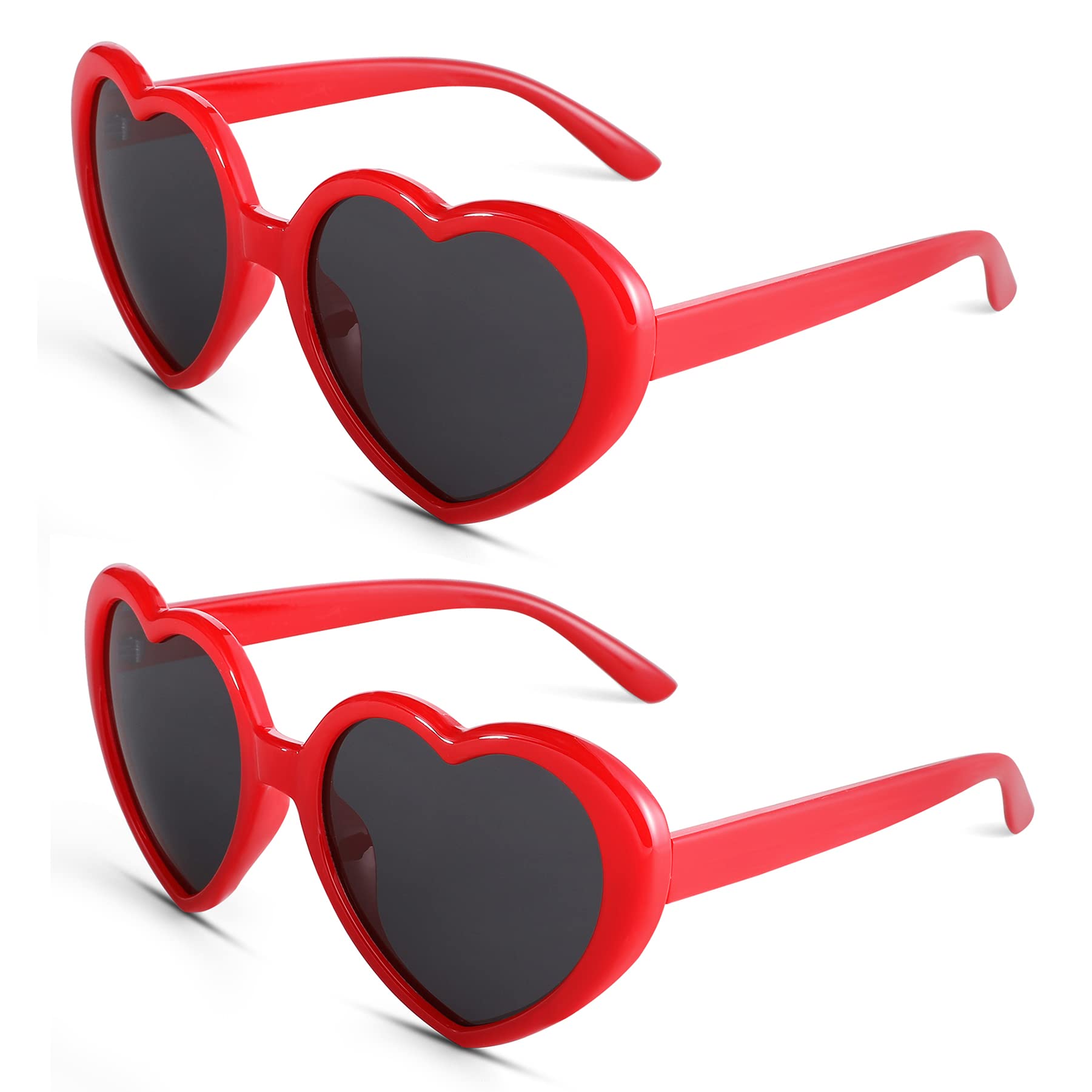 Hycredi Heart Shaped Polarized Sunglasses for Women Retro Fashion Lovely Shades Oversized Large Frame Eyeglasses