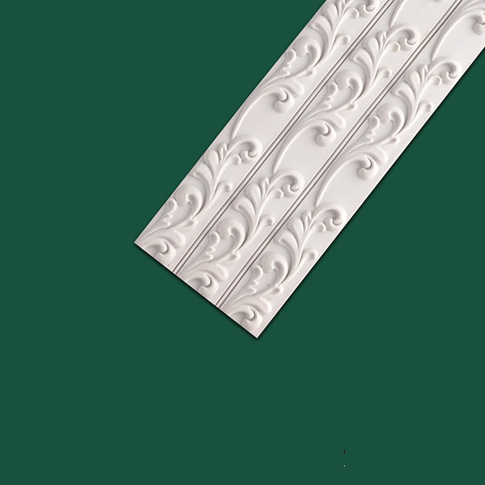 HENANCXF 5M(16.4FT) Flexible White PVC Wall Molding Trim,Background Wall Molding Line,for Walls, Mirror Frame,Baseboard(Paintable)