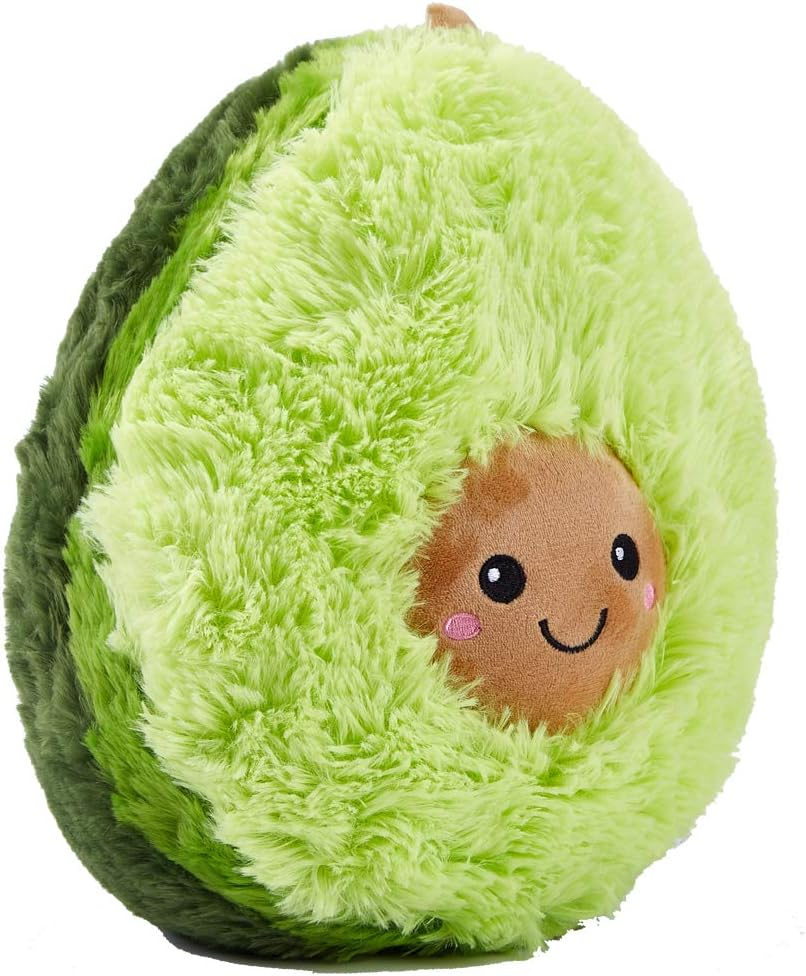 20cm Stuffed Plush Avocado Toys Pillow Comfort Food Avocado Plush Pillow Doll Christmas Birthday Valentine's Gift Pillow Cushion for Baby Girls Boys Birthday Party Gift