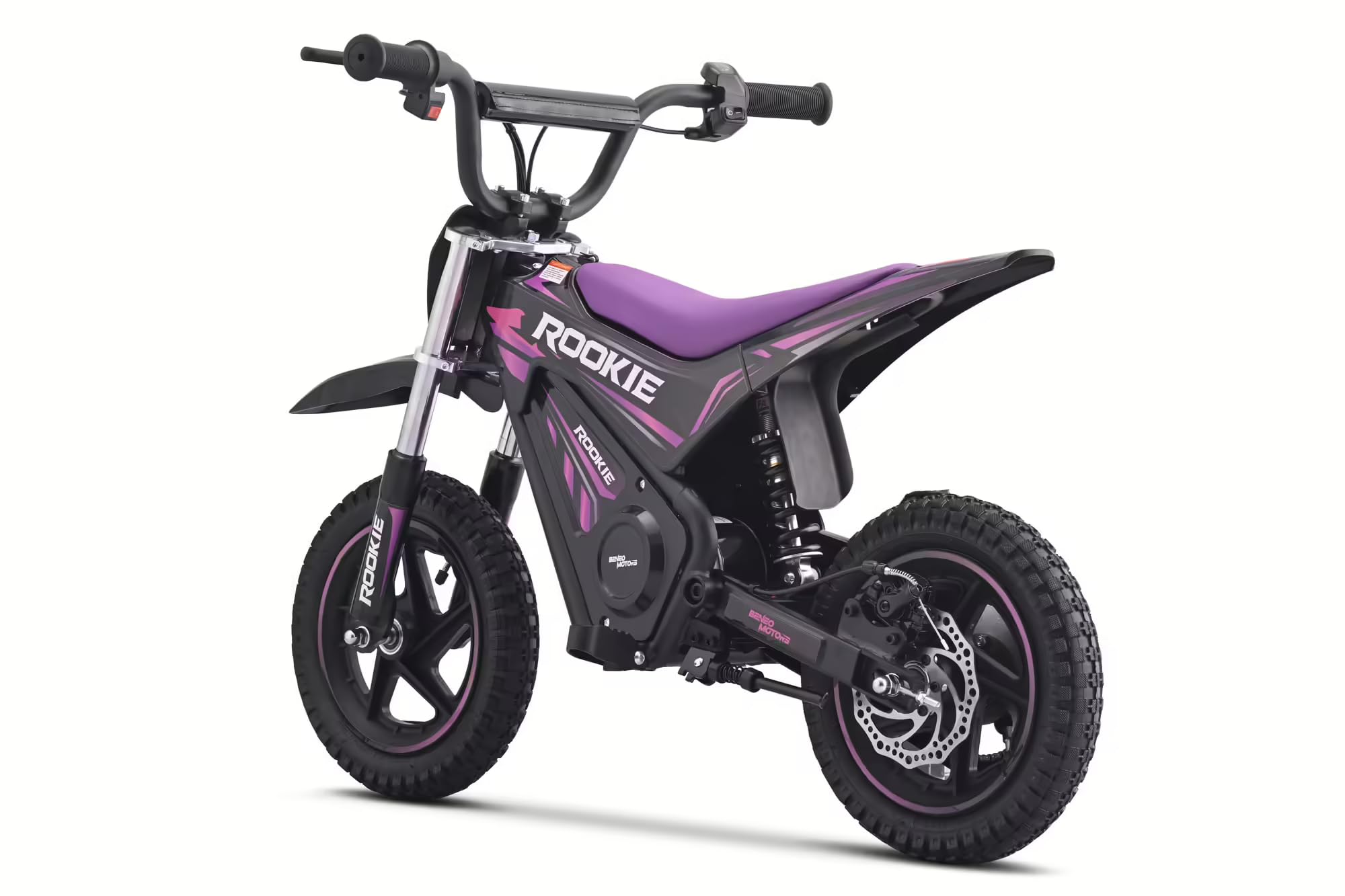 Pocket bike elettrica per bambini ROOKIE 24V (12") | Batteria al litio | Motore brushless 250 W | Freno a disco
