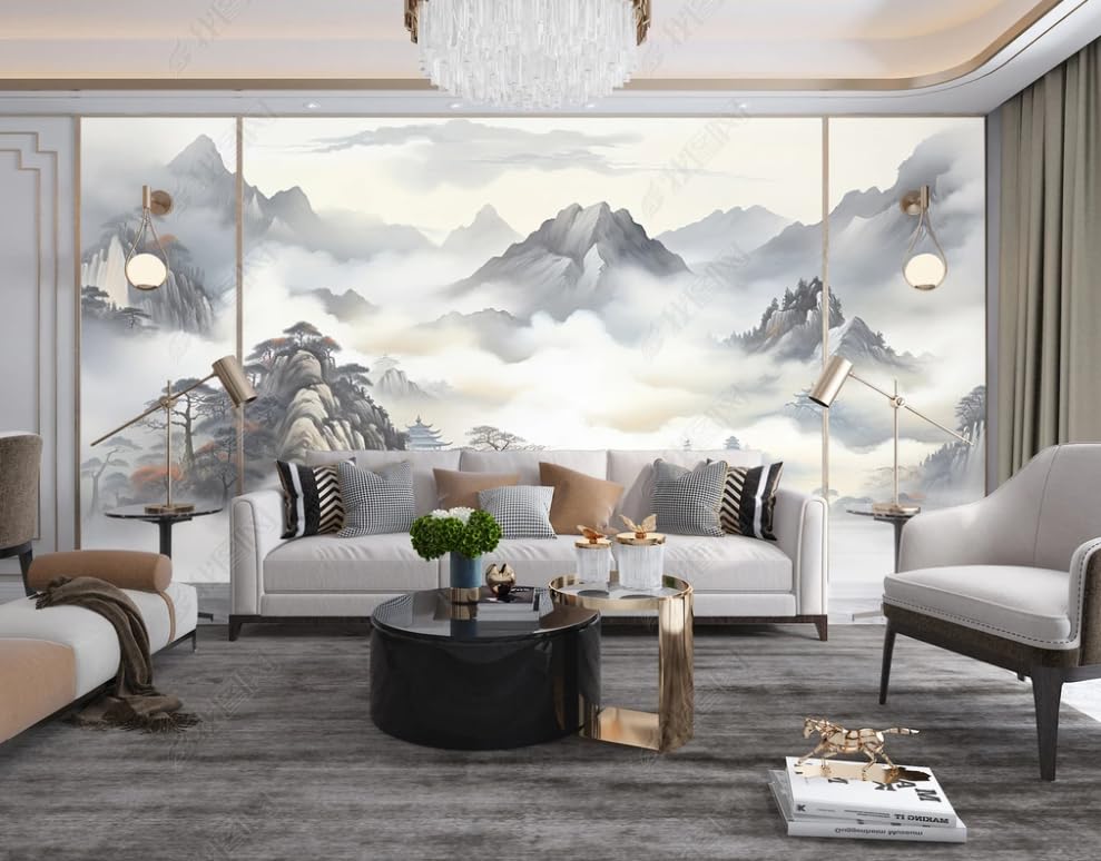 Papier peint intissé paysage poster géant mural salon et chambre 150x105 cm