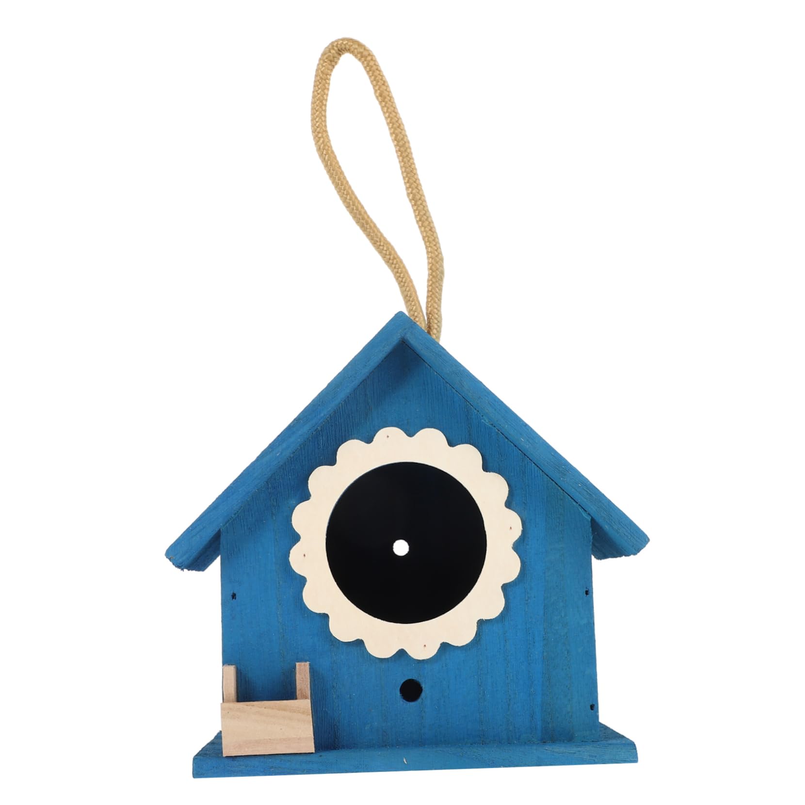 SUPVOX casa de pájaros de Madera Nido de pájaros comedero para pájaros de Madera Casas de pájaros para Exterior decoración comederos para pájaros comedero Decorativo para pájaros Familiar