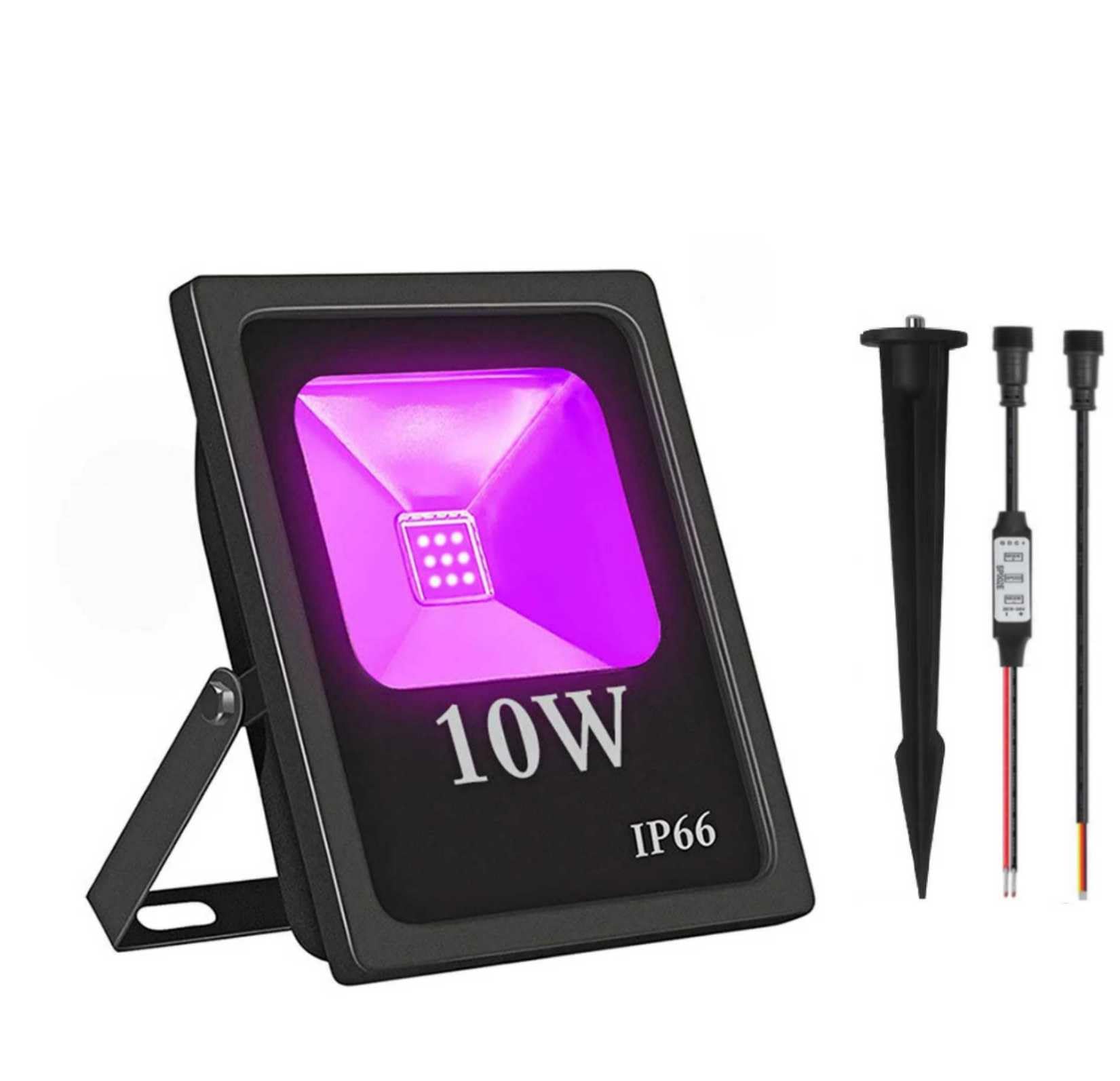 JIAANDA LED Flood Lights,WS2811 Pixel RGB Flood Light, 10W-RGB