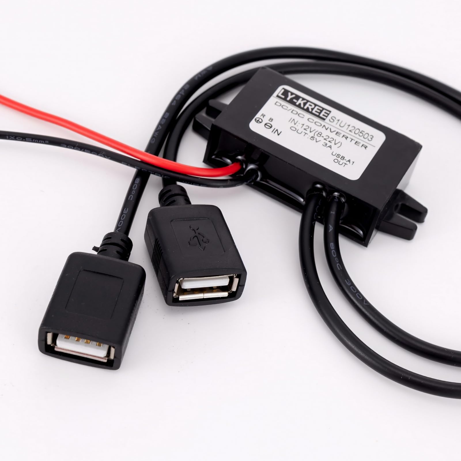 Chargeur Usb Voiture Convertisseur USB Voiture 12V Vers 5V 3A - Double Port Charge Rapide - Protection Surtension - Étanche Chargeur 12v 5v 3a