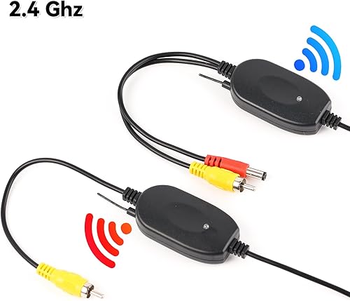 Miniatura 8 de Receptor de transmisor de vehículo de video inalámbrico de 2.4 GHz para coche de visión trasera del vehículo cámara de reserva de DVD Monitor de