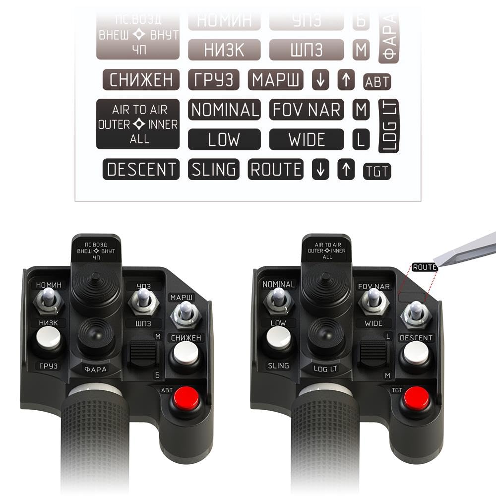 VIRPIL Controls - SharKa-50 Collective Grip (Symulator lotu, Joystick helikoptera, Gry PC)