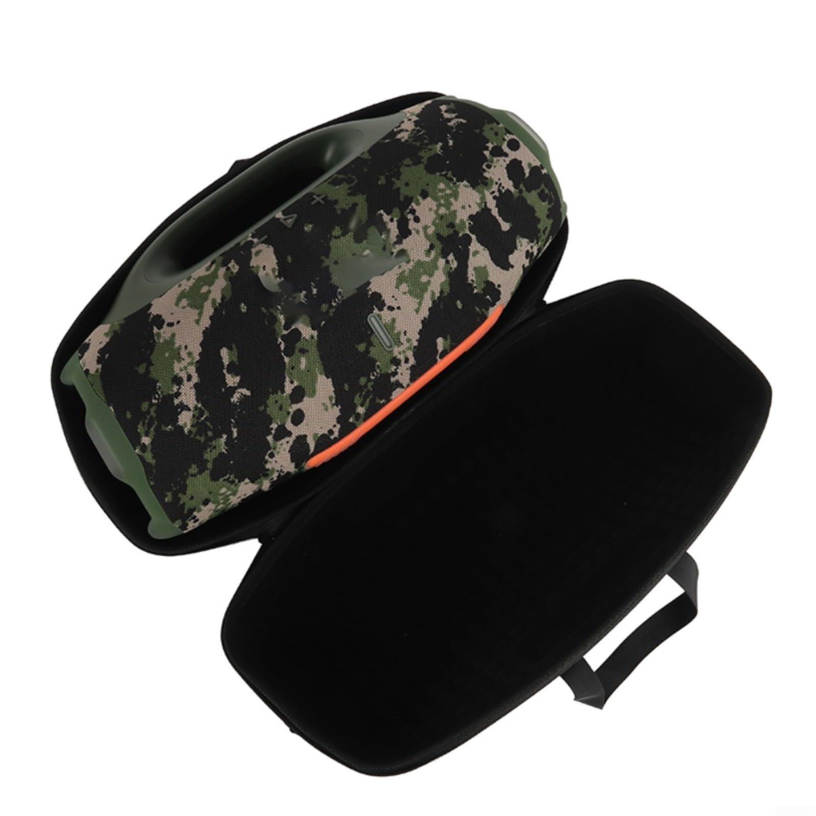 Hartschalen-Reisetasche für JBL für BOOMBOX 4, wasserdichte EVA-Schale mit verstellbarem Gurt, tragbare Aufbewahrungstasche für Outdoor, Strand, Picknick, Schwarz (Grau)