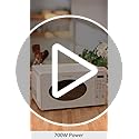 Nostalgia Modern Retro Countertop Microwave Oven - 700-Watt - 0.7 cu ft - 12 Pre-Programmed Cooking Settings - Digital Clock - Kitchen Appliances - White