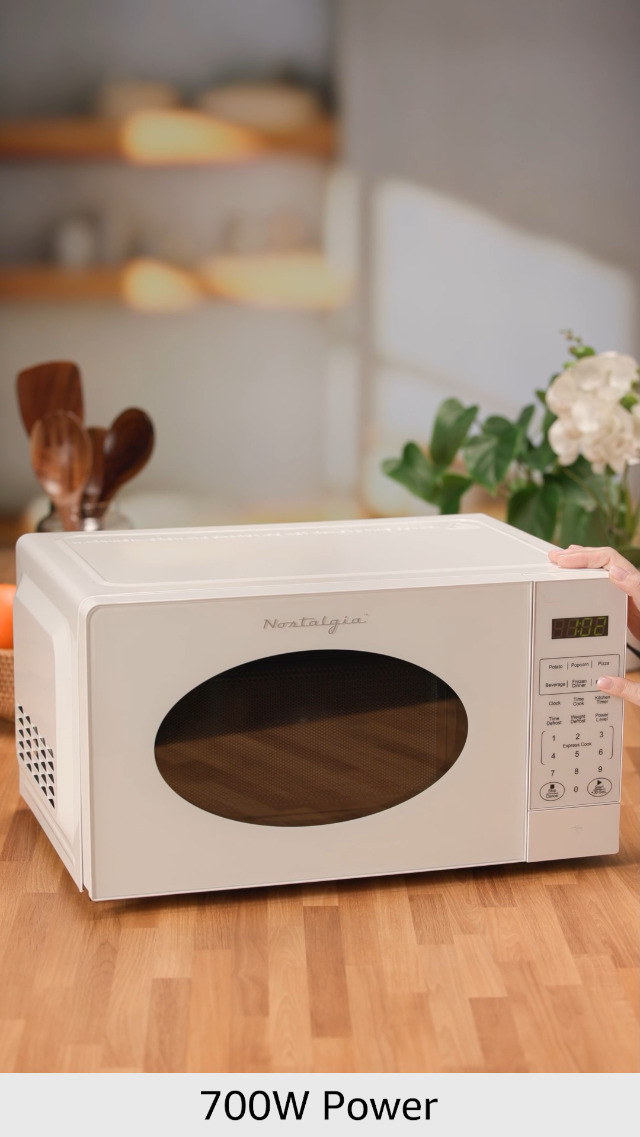 ノスタルジー23 Amazon.com: Nostalgia Modern Retro Countertop Microwave Oven