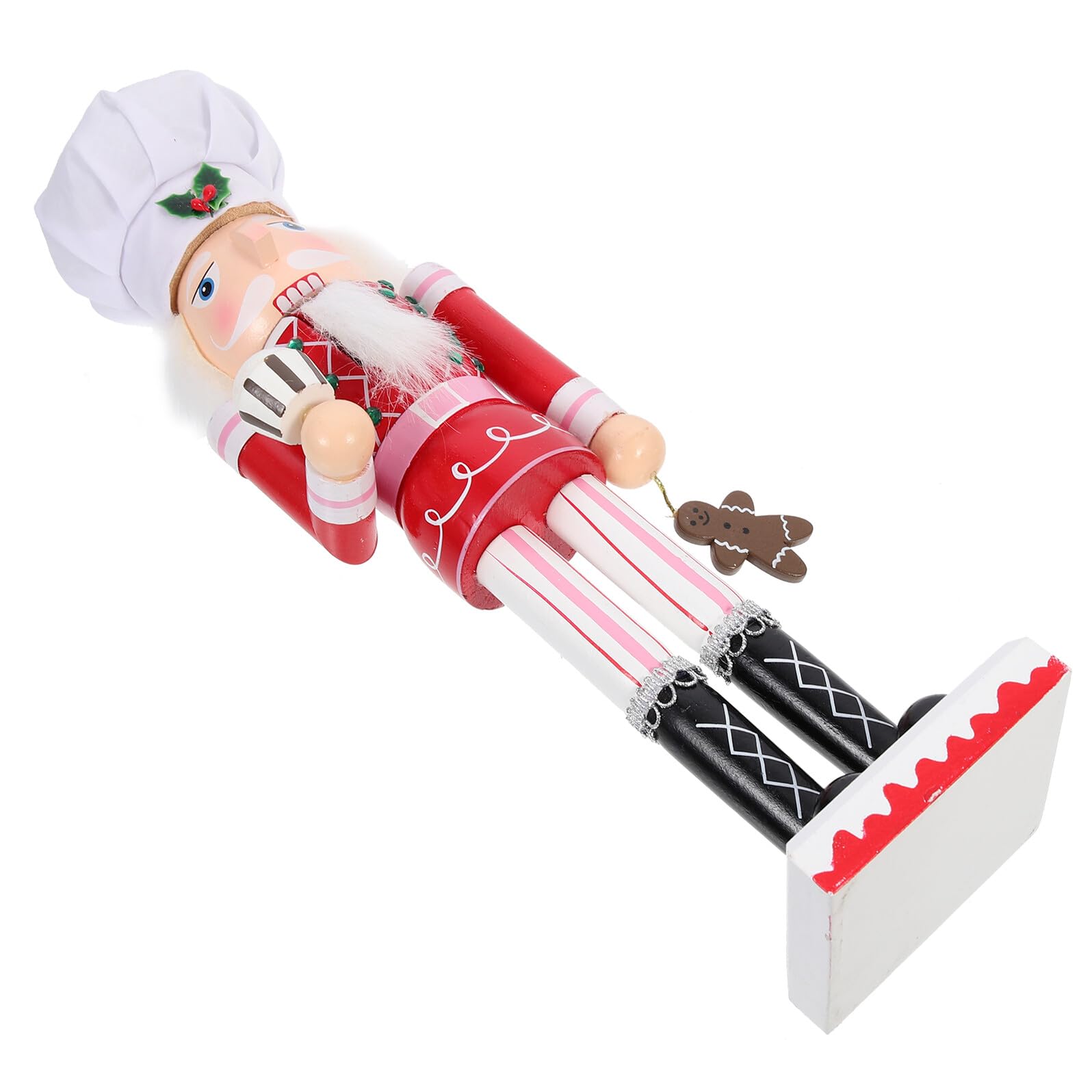 Casse-Noisette en Bois Artisanal de 38 CM, une pièce unique de Noël