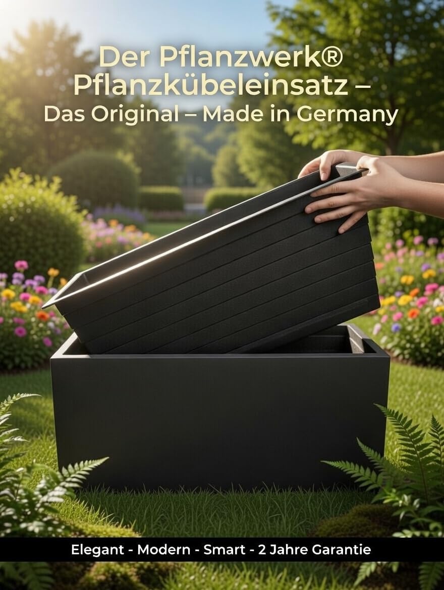 Pflanzwerk® Pflanzkübel Pflanzeinsatz für alle TUB 45x100x45cm Blumenkübel Einsatz *Frostbeständig* *2 Jahre Garantie* *Deutsche Qualitätsware*