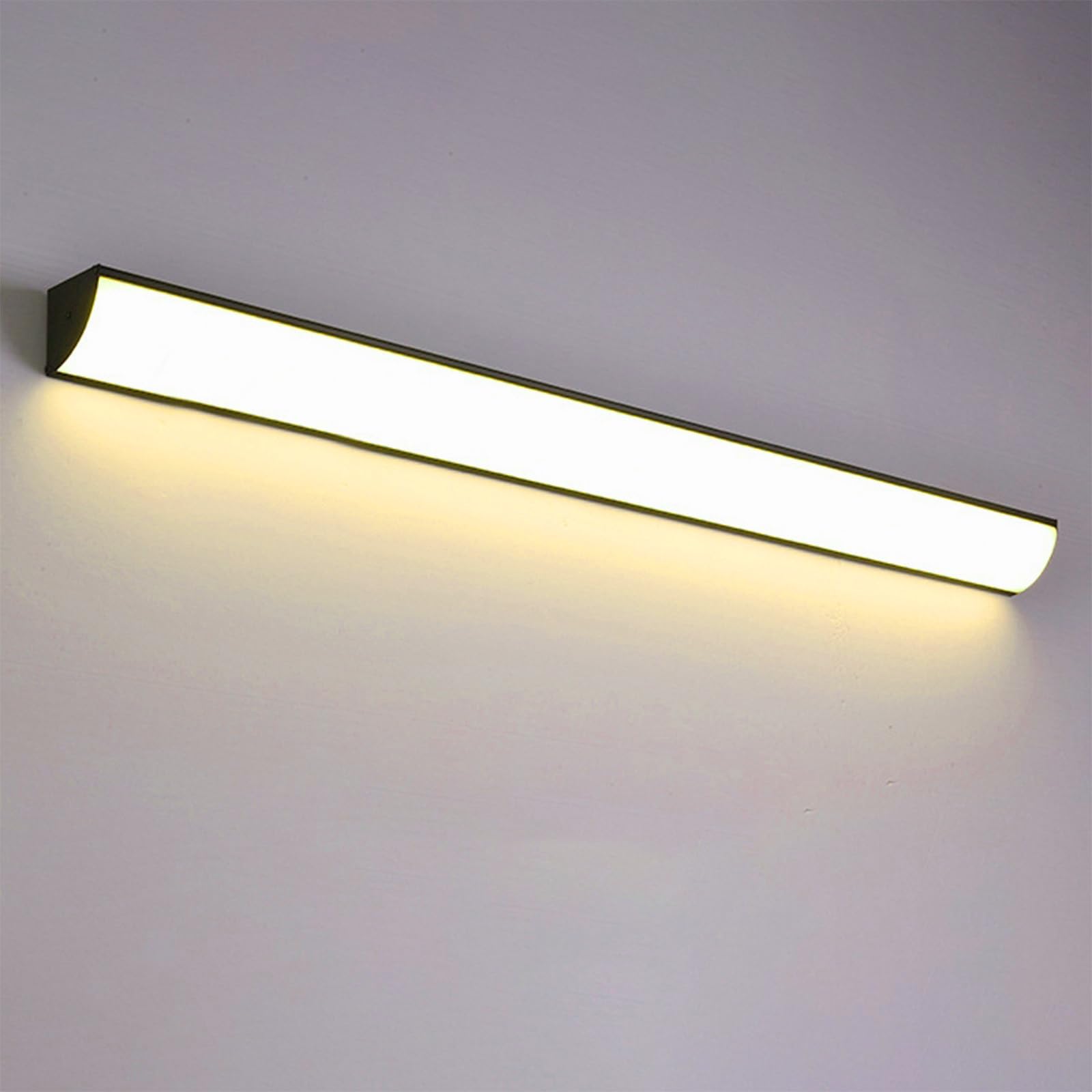 HELCEKOU Modern LED Outdoor Wall Lights - IP65 Waterproof Triangular Sconce for Balcony, Yard, Garage 80CM Decorative Lighting in 3000K/4000K/6000K Black Warm Light