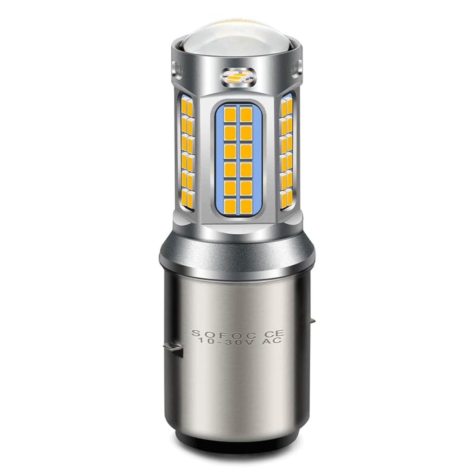 Asasytal S2 Ba20d LED Motorcycle Headlight Bulb, DC12V/24V 20W Big/Low Beam 350% Super Bright 2500 Lumens 6500K Xenon White for Motorcycle Motorbike Scooter, 1 Piece Asasytal S2 Ba20d LED Motorcycle Headlight Bulb, DC12V/24V 20W Big/Low Beam 350% Super Bright 2500 Lumens 6500K Xenon White for Motorcycle Motorbike Scooter, 1 Piece