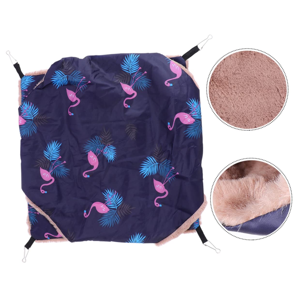 POPETPOP 2stücke Indoor Hammock Für Kleintiere Doppellagige Hängematte Weichem Fleece Warmes Schlafbett Für Hamster Frettchen Und Chinchillas Platzsparend Und Tragkraft