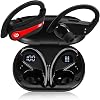 UrbanX Challenger Series Sports Earphones Wireless Bluetooth with Built-in Mic, 200H Superior Playtime, Immersive Sound, Quick-Pair, Secure Fit, IPX7 Waterproof, Compatible with Black Shark - Red
