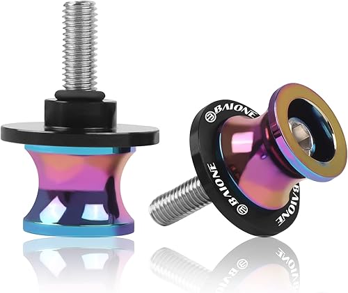 BAIONE 2 carretes de basculante para motocicleta, universales para todos los brazos oscilantes M8-0.059 x 0.315 in, compatibles con BMW, Honda,