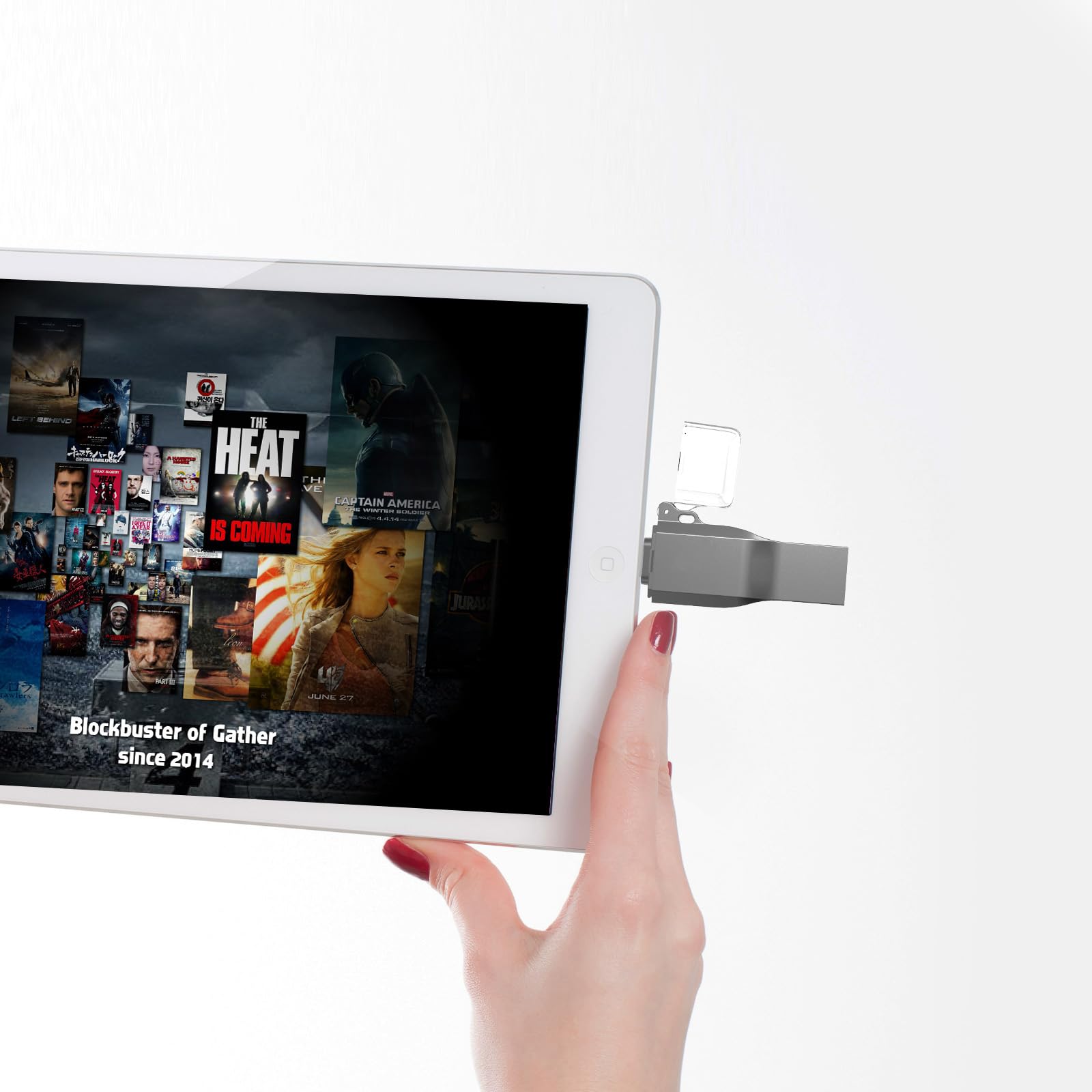 Chasisna Memoria Esterna da 64GB, Compatibile con phone, pad, tablet, PC e smartphone Android con supporto USB C. Design 3 in 1, trasferimento rapido di foto e video.