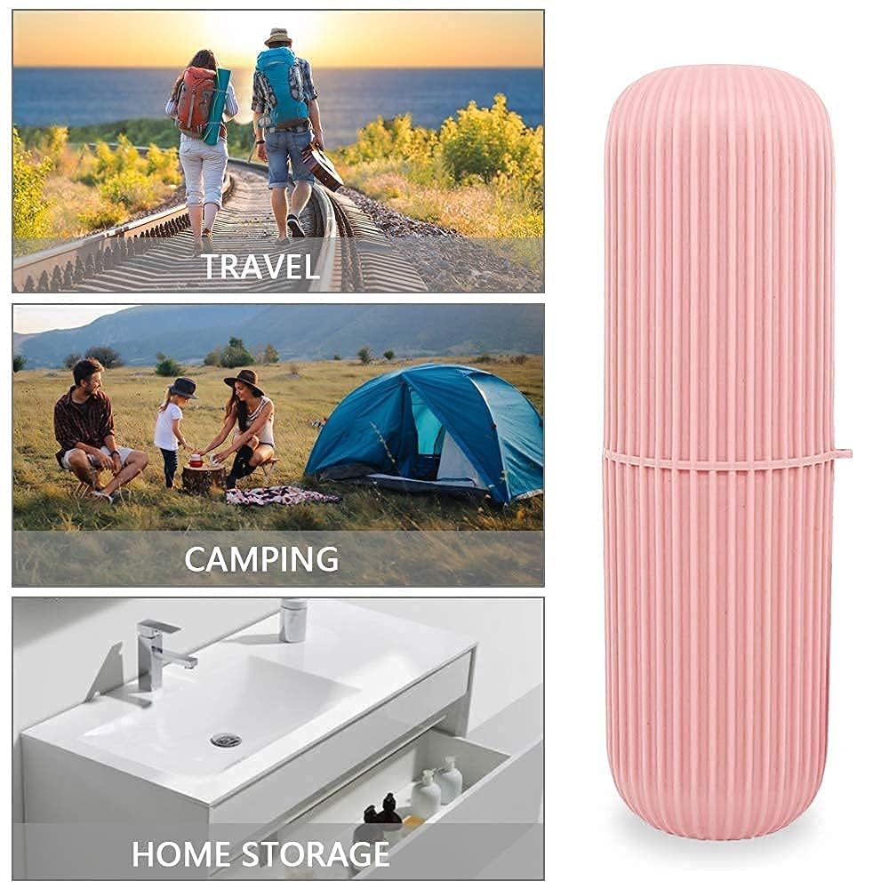 ORBITORA 3 Pack Travel Toothbrush Holder Travel Soap Case Travel Soap Container Dish Tray Portable Box Leak Proof Toothpaste Storage Kit for Traveling, Bathroom, Camping, School, Gym, Outdoor 3