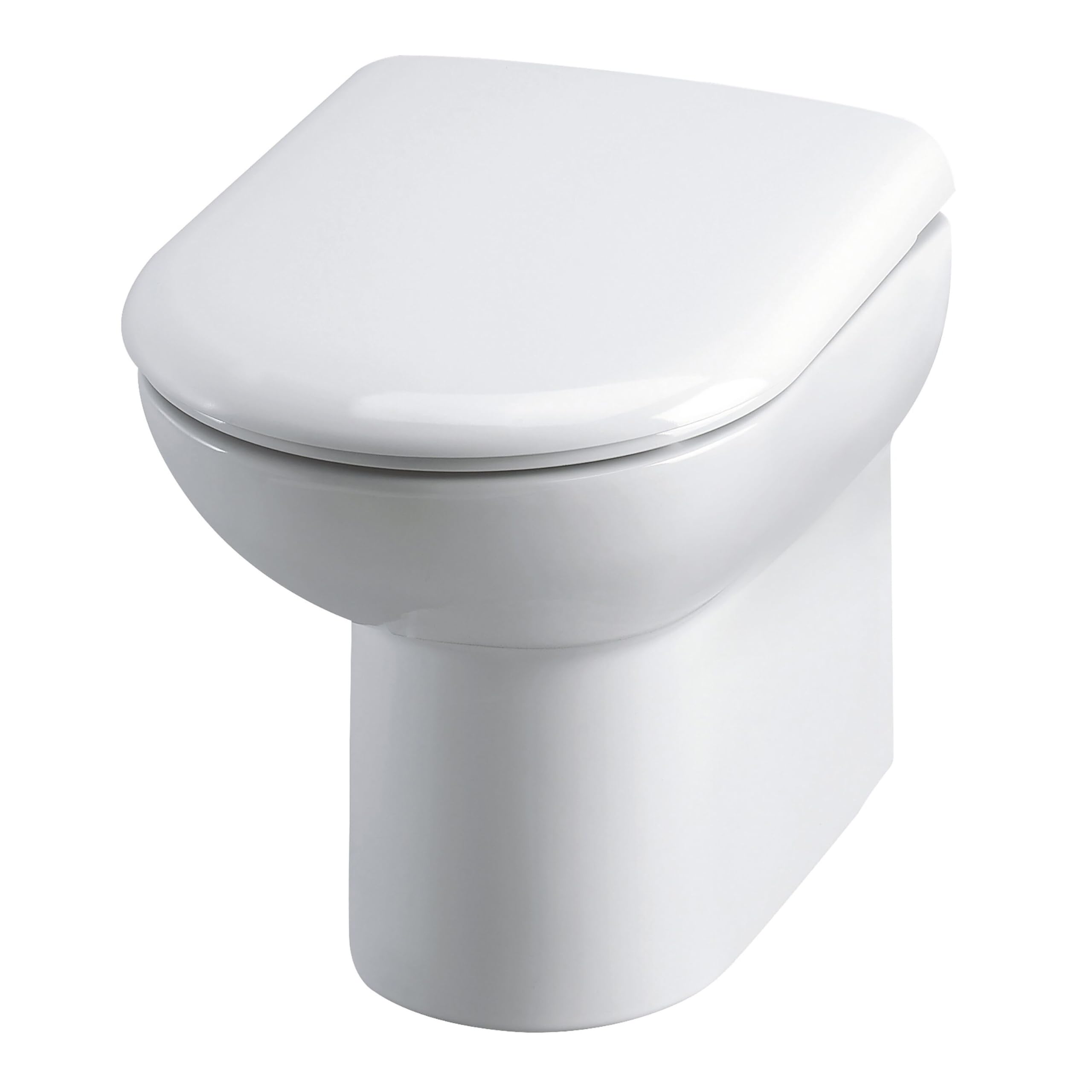 Newborough D-Shape Back To Wall Toilet Pan - 400Mm X 375Mm X 535Mm 5056211850984