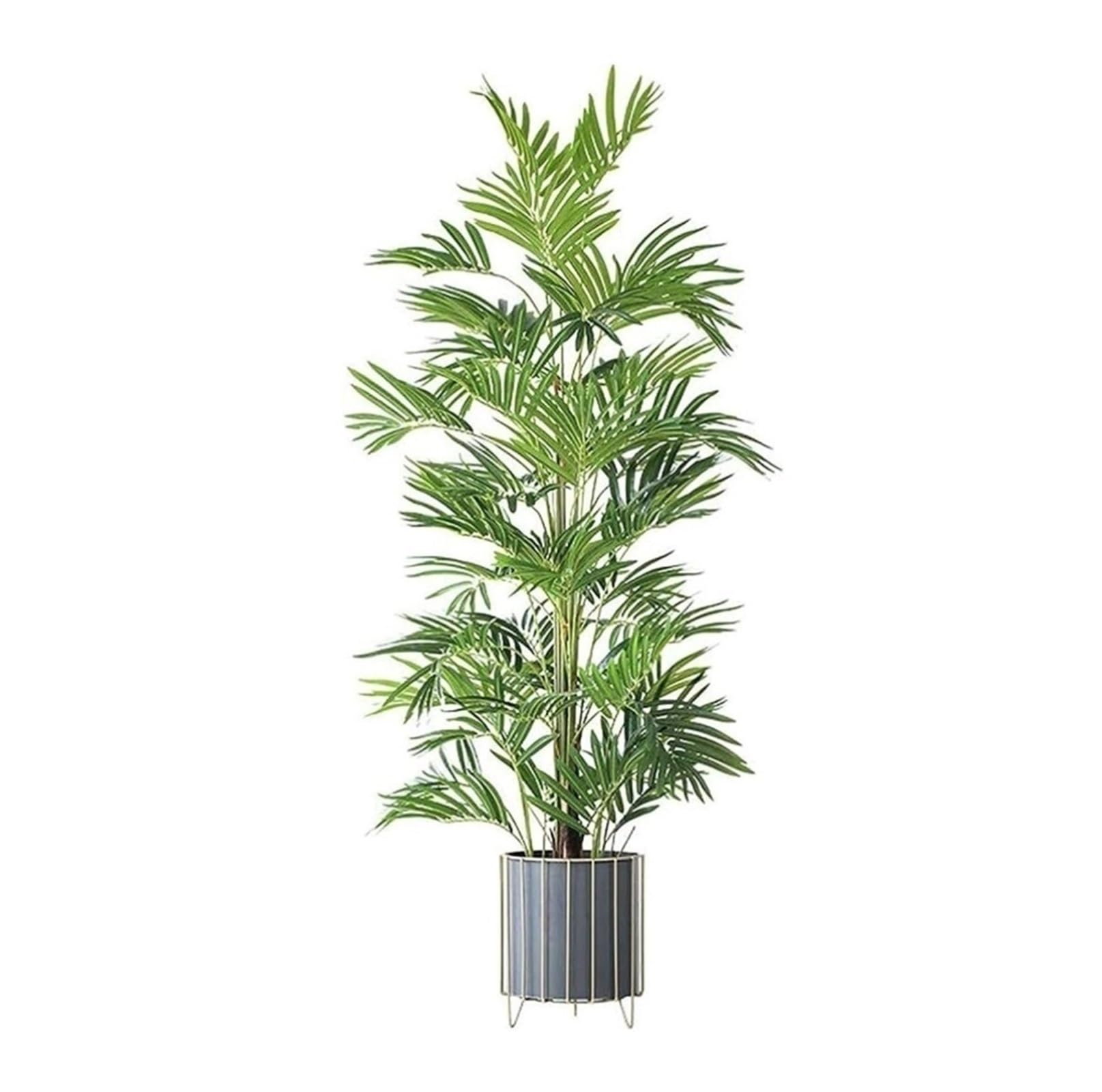 SWENEEN Indoor Simulation Tree Artificial Tree In Pot Leaves Tropical False Leaf Branches For Garden Jungle Party Decor Plants Artificial Tree,163Cm,163cm