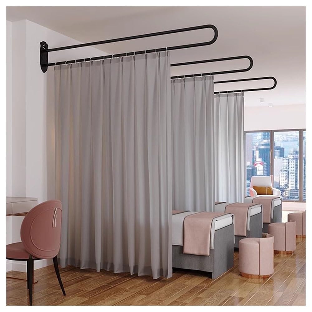 LOLYSIC Lot De 12 Supports Urale Réglables Pour Tringle à Rideau