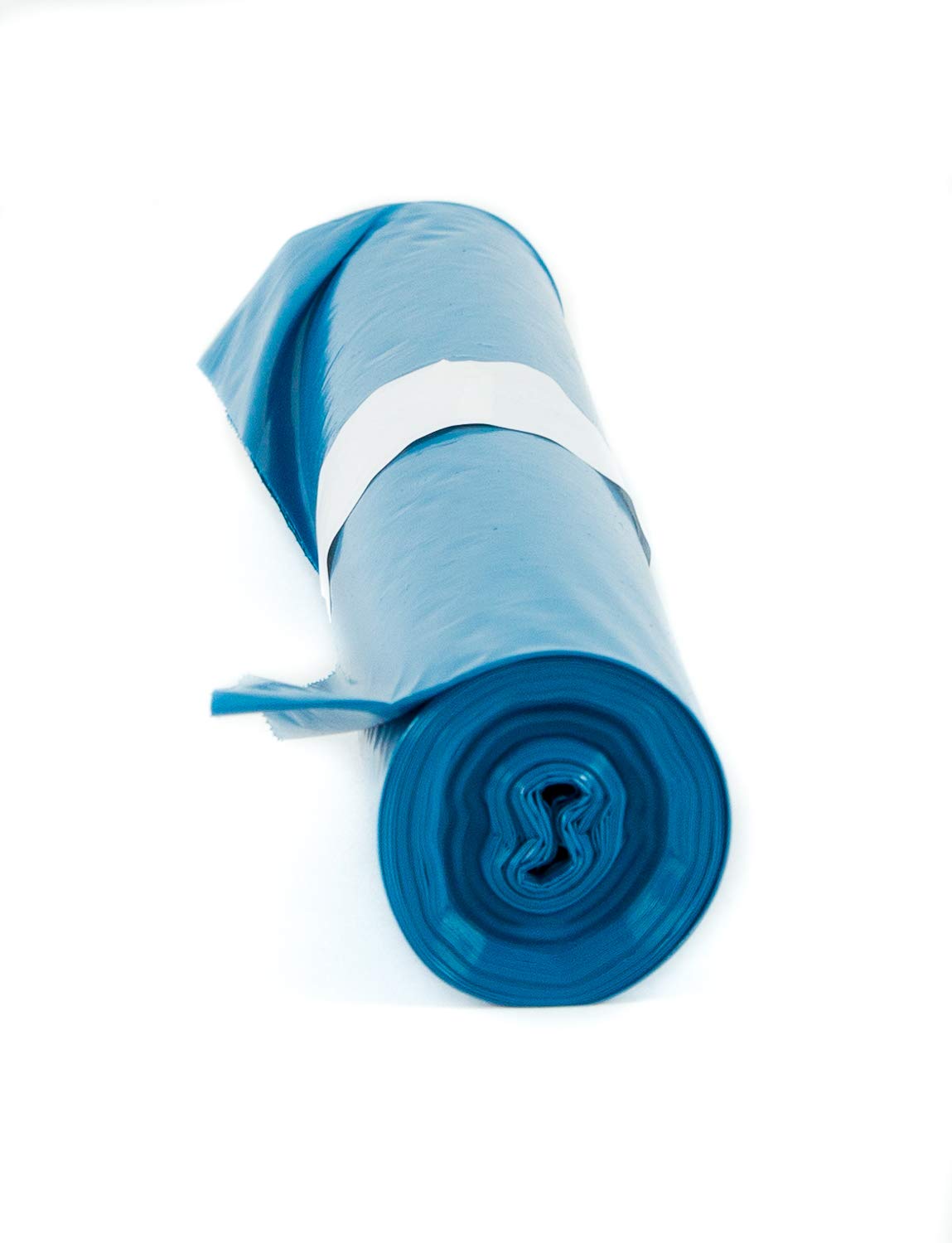 Hygiene VOS 100 Stück Stabile Müllsäcke Abfallsack Extra Stark 70 cm breit und 110 cm lang - 10 Rollen zu je Blau Müllbeutel mülltüten 120l Fassungsvolumen - Aus Umweltfreundlicher Reyclingfoli