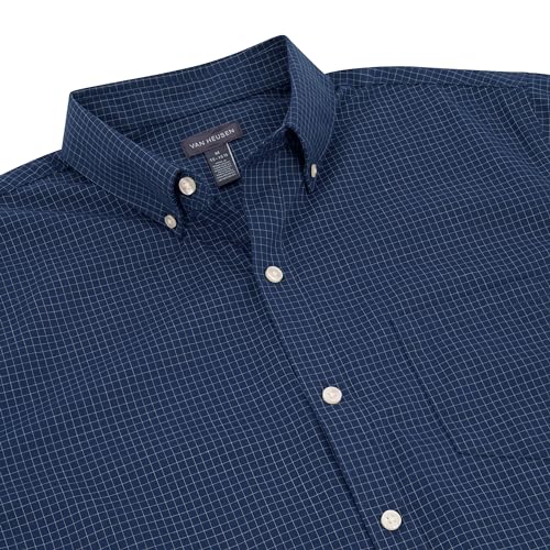 Van Heusen Men's Wrinkle Free Short Sleeve Button Down Check Shirt2