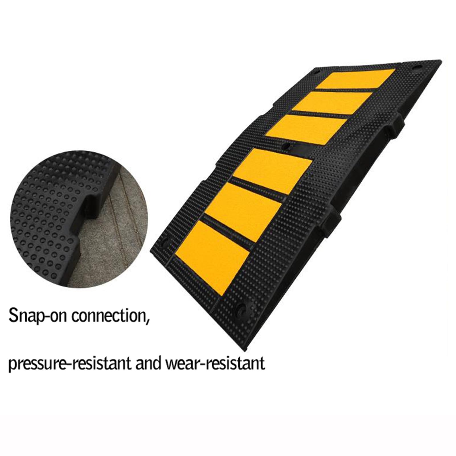 Reductores de velocidad de goma, reductores de velocidad de alta resistencia, conexión modular de bayoneta, adecuados for intersecciones de varios carriles