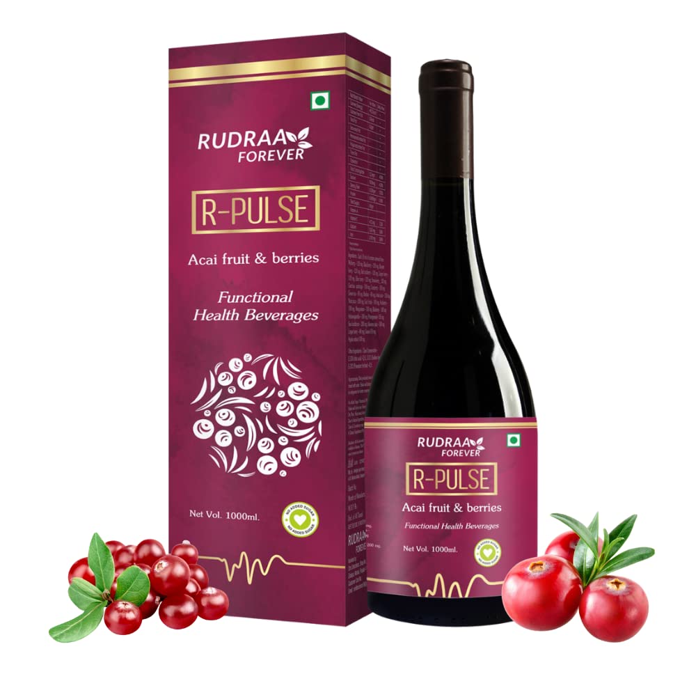R-Pulse 24 Berries and Mixed Fruit Healthy Acai Juice Remove Free Radicals, Generate New Cells Uti Skin and Antioxidant Winter Morning Detox Juice