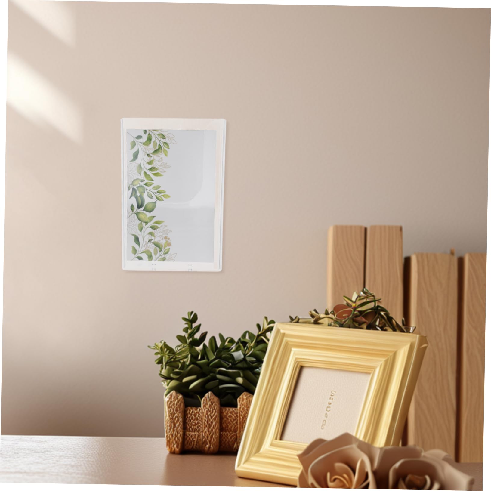 Lurrose Lot De 2 Présentoirs Muraux Transparents Pour Documents Et Dossiers - Organisateur De Papier