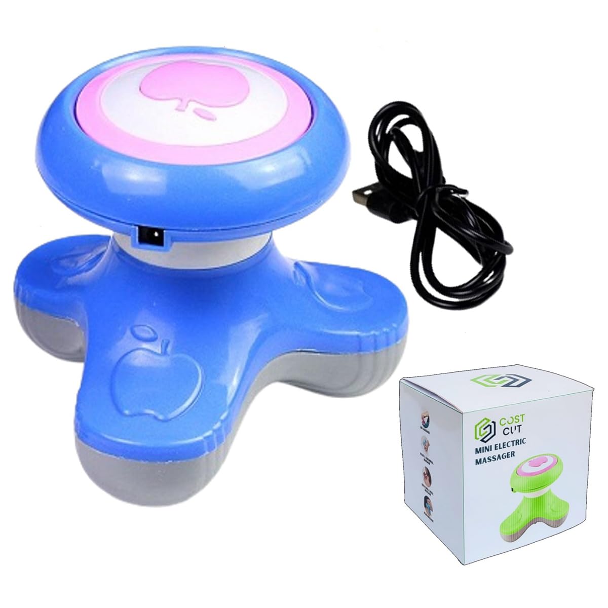 Cost Cut Mini Electric Massager, Full Body Vibration, USB Powered, Portable Handheld Massager, multicolour-image-47