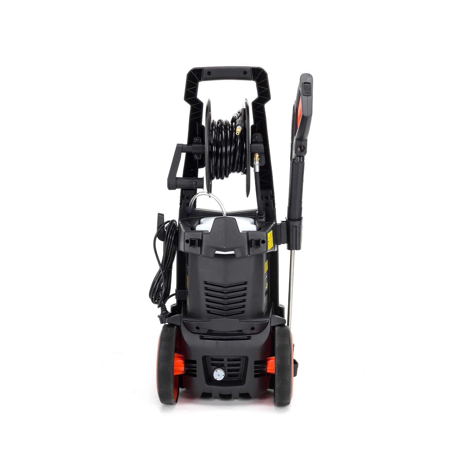 NAC Limpiadora de Alta Presión 2200W 170 Bar - Limpiadora a Presión Compacta - Portátil (11 kg) - Bomba de Aluminio 450 l/h, Manguera de 5m en Enrollador para Coche y Jardín New American Concept