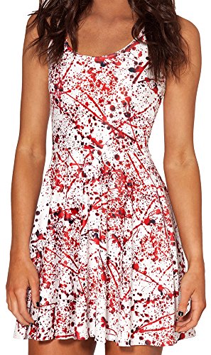 Image of Sister Amy Printed Elastic Sleeveless Shaping Breathable Camisole Skater Dress