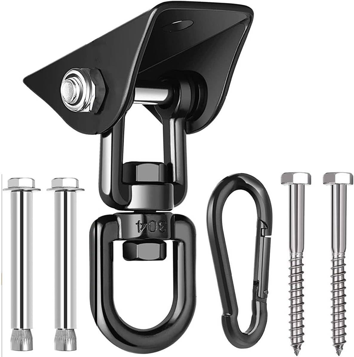 Gancio Per Soffitto ANHORTS | Acciaio Inox | Portata 450 Kg | Per Sacchi Boxe, Amache, Yoga