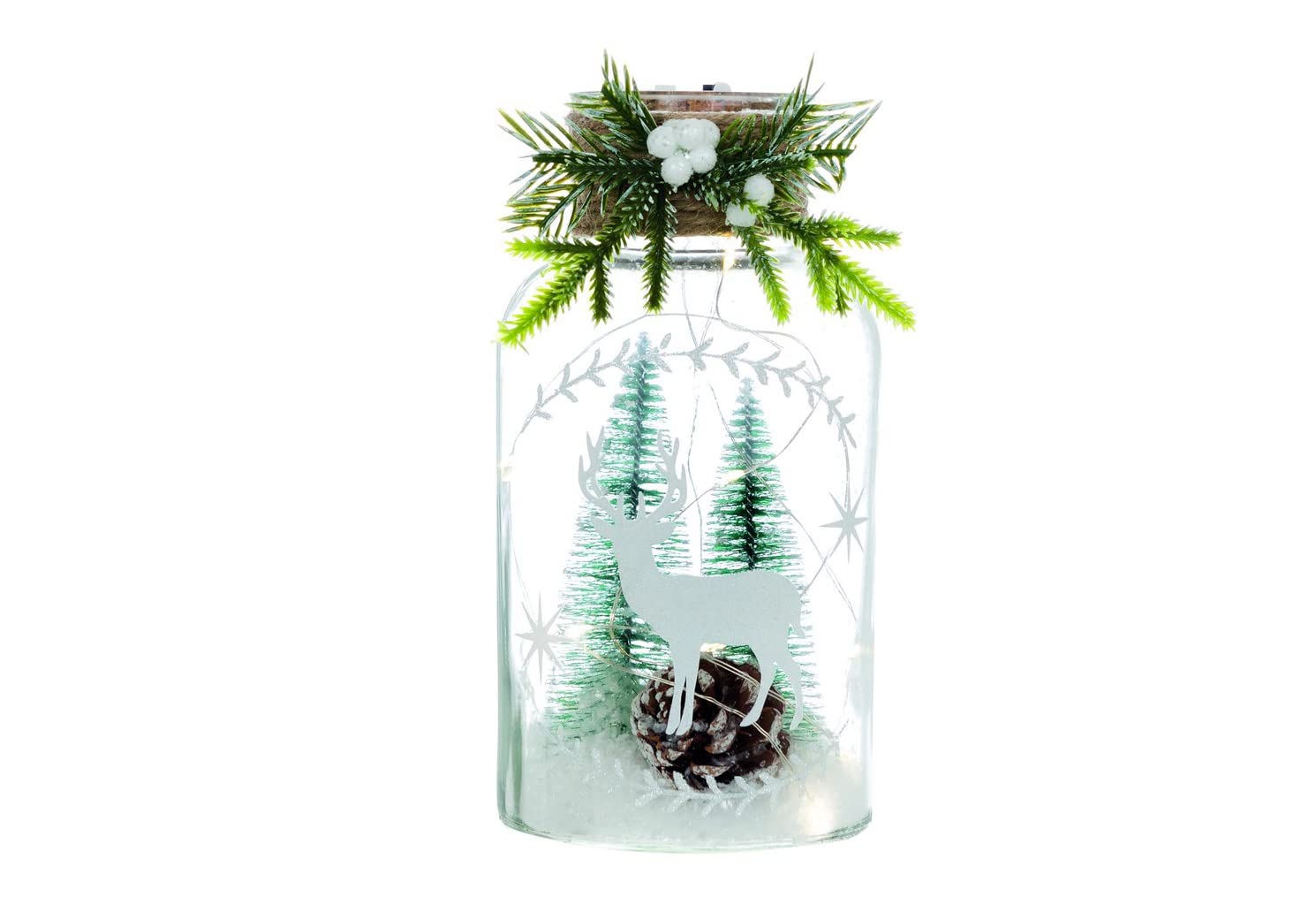 Bouteille décorative avec LED NEVINA pour illuminer vos soirées sur la terrasse