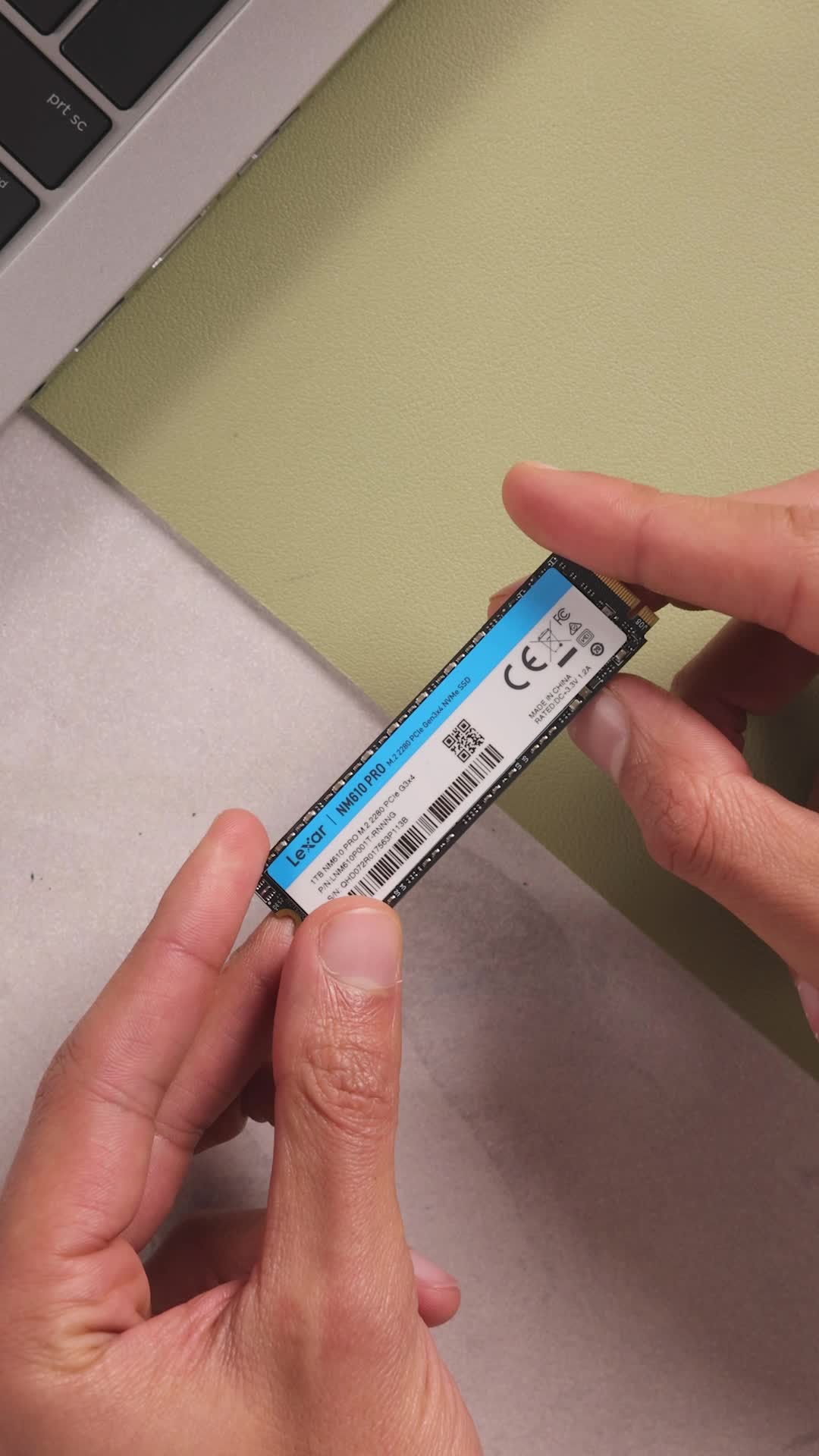 Lexar NM610PRO SSD, M.2 2280 PCIe Gen3x4 NVMe 1.4 SSD 1TB Internal