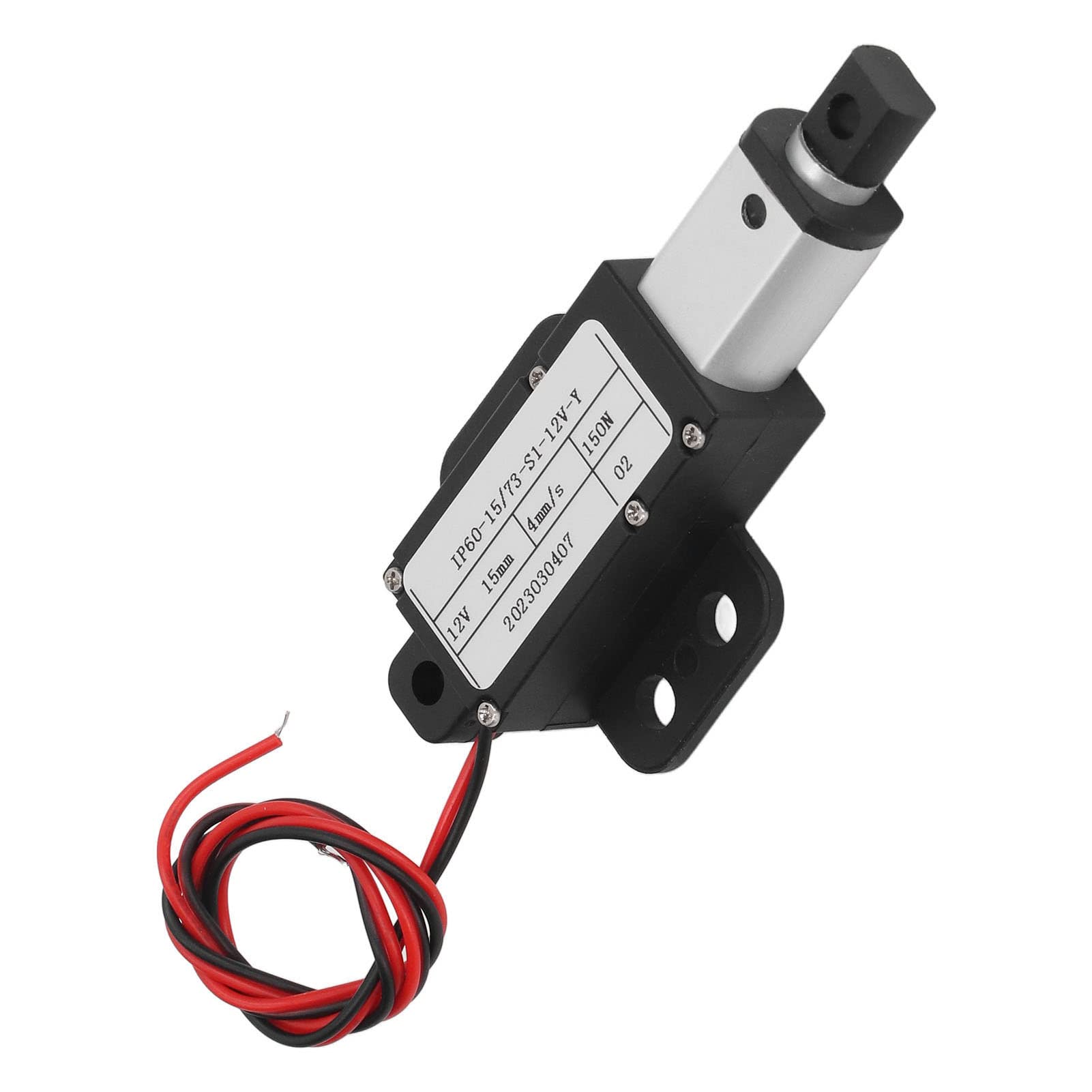 Mini Electric Linear Actuator 15 mm Hub Micro Motion Actuator 12 V Linearaktuator Elektrischer Linearantrieb (Mit Halterung)