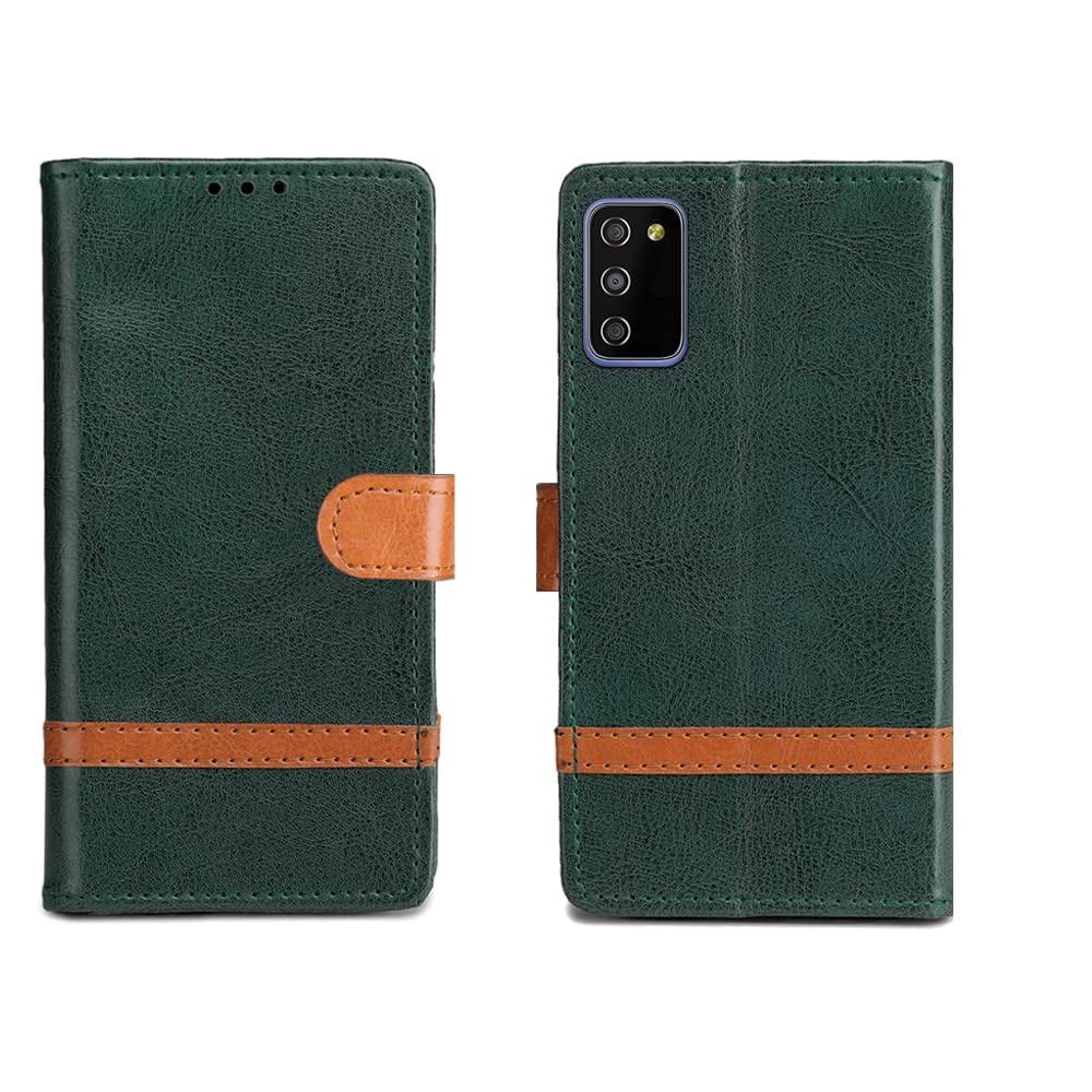 Inktree Samsung Galaxy M02S Flip Case | Premium Leather Finish Flip Cover |Complete Protection Flip Cover for Samsung Galaxy M02S - Green Stripe (B0BHPLH1NS) Amazon Price History, Amazon Price Tracker