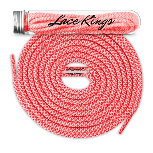 Image of Round Rope Shoelaces - 2 Pack (Red) - 1.25 inch W x 6.25 inch L x 1.25 inch H