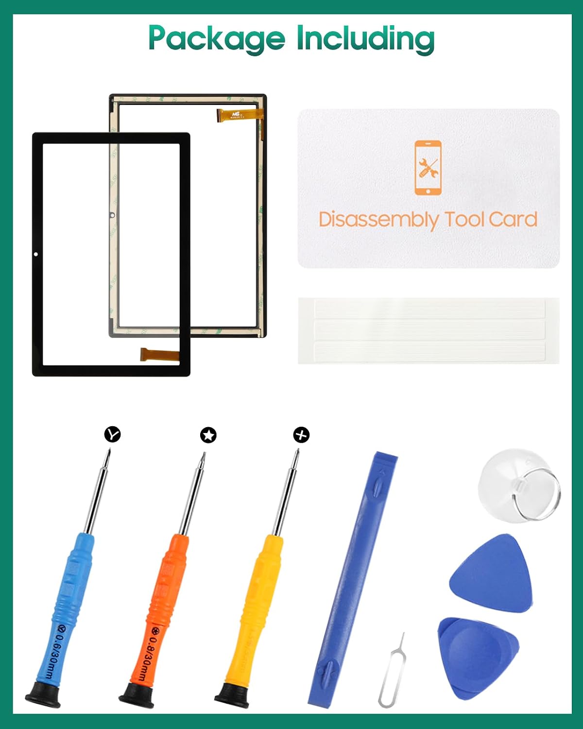 for Sky Devices Pad 10 Max Screen Replacement 10.1" for Sky Devices Pad 10 Max Digitizer Repair for Sky Devices Pad 10 Max Tablet Screen Replacement Black 168 * 240mm MS 2198-FPC V1.0