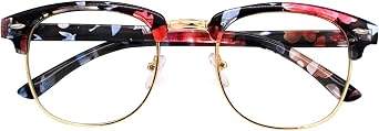 Womens Mens Horned Rim Glasses Frame Nerd Eyeglasses