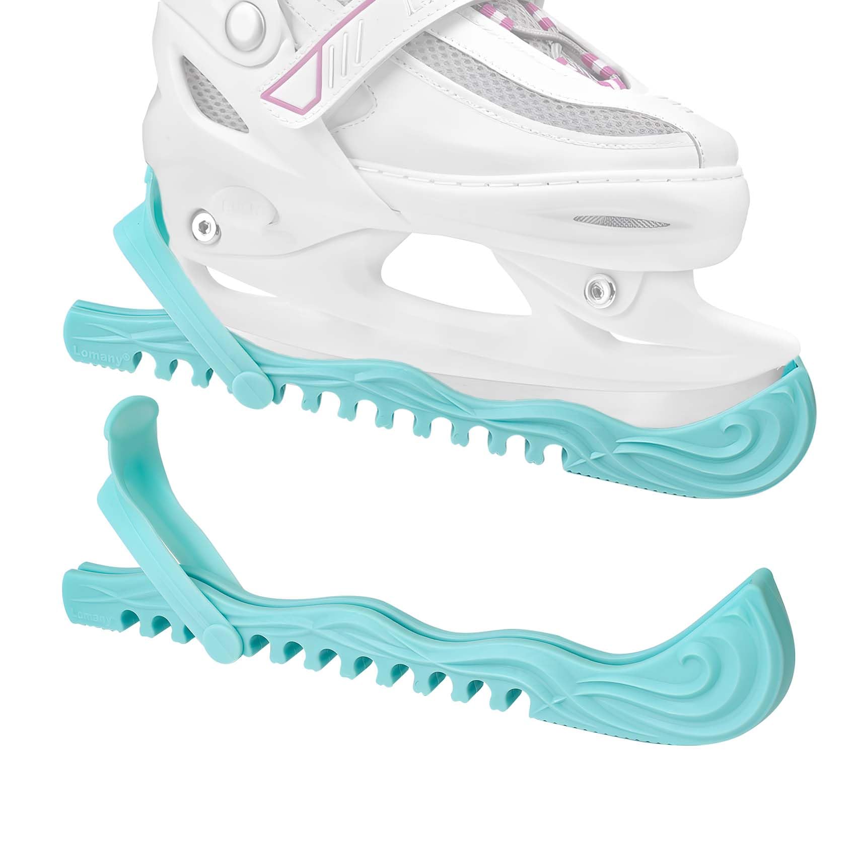 Lnrkai Protectores de Patinaje sobre Hielo, Cubiertas de Cuchillas de Patinaje sobre Hielo, Protectores de Patines Ajustables para Patinaje sobre Hielo, Accesorios para Patines artísticos