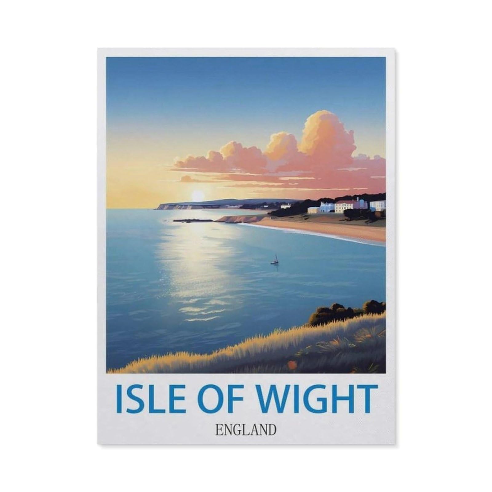 BEAYODKP Full Diamond 5D DIY Diamond Painting，Isle of Wight England