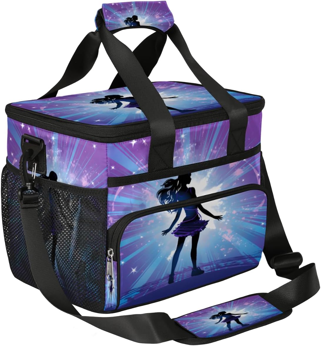 Insulated Picnic Backpack Lunch Box for Women Men Picnic Basket Tote Lunch Bag Picnic Bag Portable Lunch Bags for Picnic, Beach, Work, Trip,Office, Camp Dancing Women