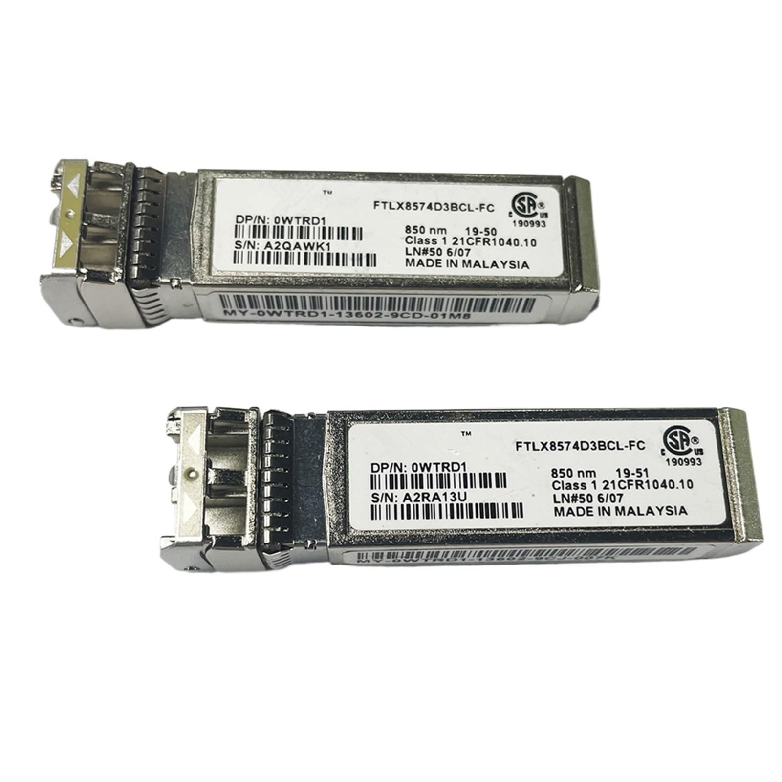 Switch sfp Del/10g/FTLX8574D3BCL-FC 0WTRD1/10GB sfp 850nm 300m/10g SR ricetrasmettitore in Fibra