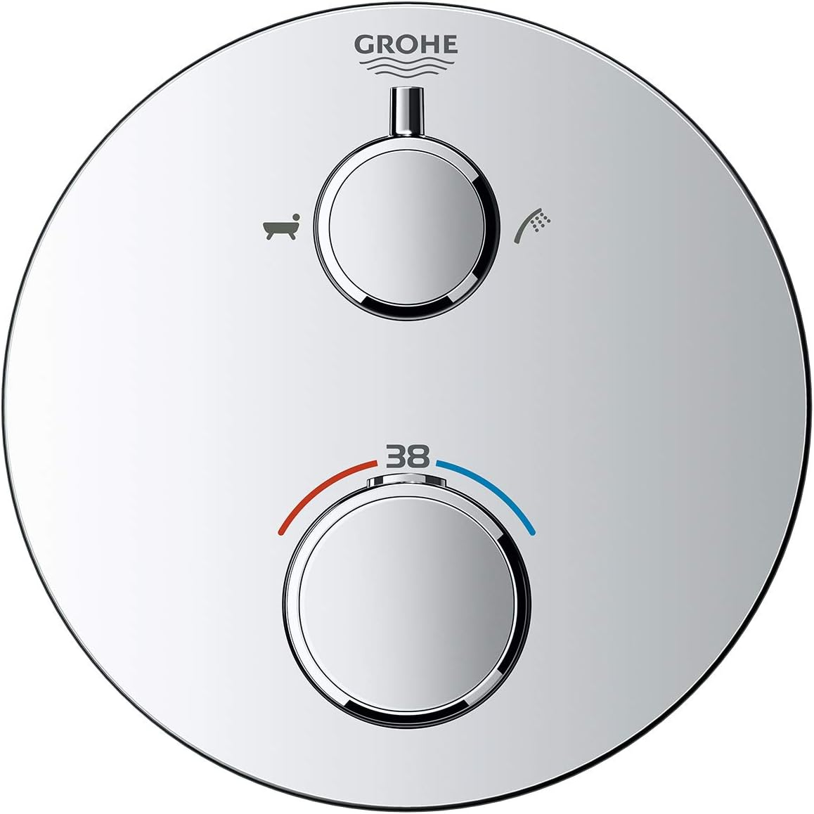 24075000 Thermostatic Shower Mixer - Chrome, 24077000